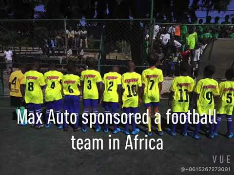 Max Auto supported a football team in Africa